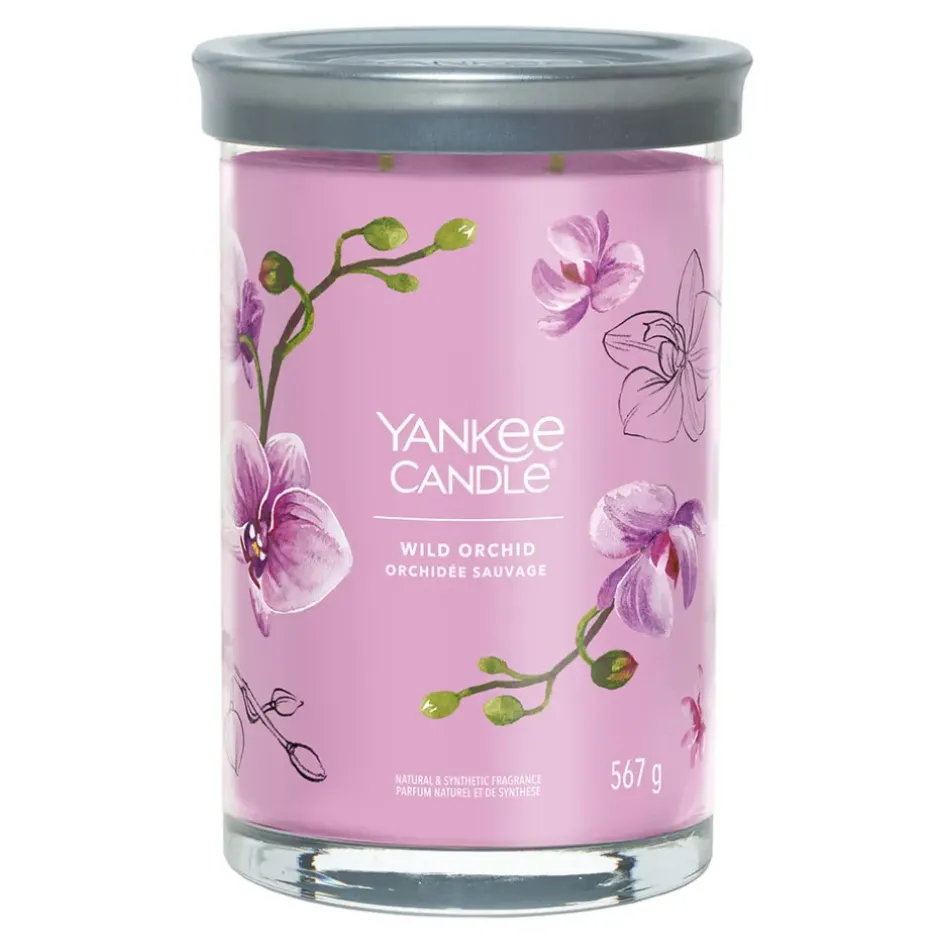 Fabrique de Styles Bougies Parfumées>Bougie parfumée Orchidée Sauvage 100h Rose