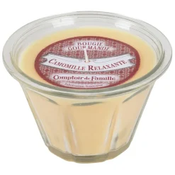 Fabrique de Styles Bougies Parfumées>Bougie senteur camomille d12 - Bougie Gourmande Jaune clair