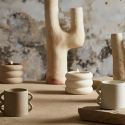 Fabrique de Styles Bougies Parfumées>Bougie senteur citrus grès Blanc cassé