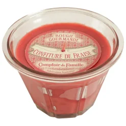 Fabrique de Styles Bougies Parfumées>Bougie senteur confiture de fraise Rouge