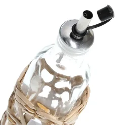 Fabrique de Styles Ustensibles De Cuisine>Bouteille en verre huile/vinaigre 27cl - boho Naturel