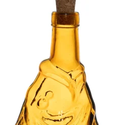 Fabrique de Styles Carafes Et Pichets>Bouteille Poisson en verre recyclé sablé 1.1L Orange