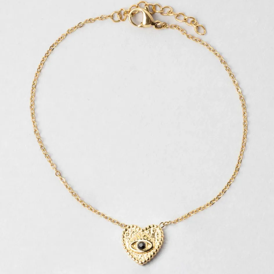 Fabrique de Styles Bijoux Fantaisie>Bracelet en acier inoxydable l16cm Doré