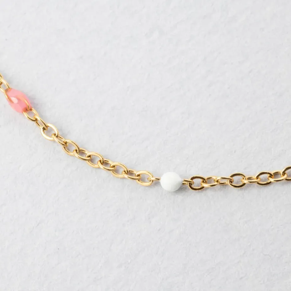 Fabrique de Styles Bijoux Fantaisie>Bracelet en acier inoxydable l16.5cm Multicolore