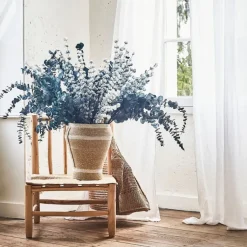 Fabrique de Styles Fleurs Et Plantes Artificielles>Branchage artificiel h120cm - Ceropia Bleu Gris