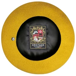 Fabrique de Styles Accessoires Mode>Béret Curcuma Laulhère 100% laine de Merinos - Taille unique Moutarde