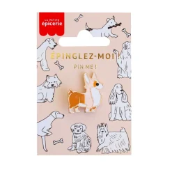 Fabrique de Styles Accessoires Mode>Broche pin's émaillé corgi Multicolore