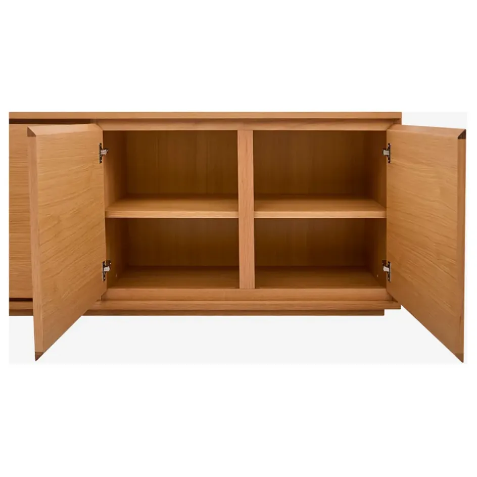 Fabrique de Styles Buffets Et Vitrines>Buffet 4 portes en chêne - Hazo Naturel