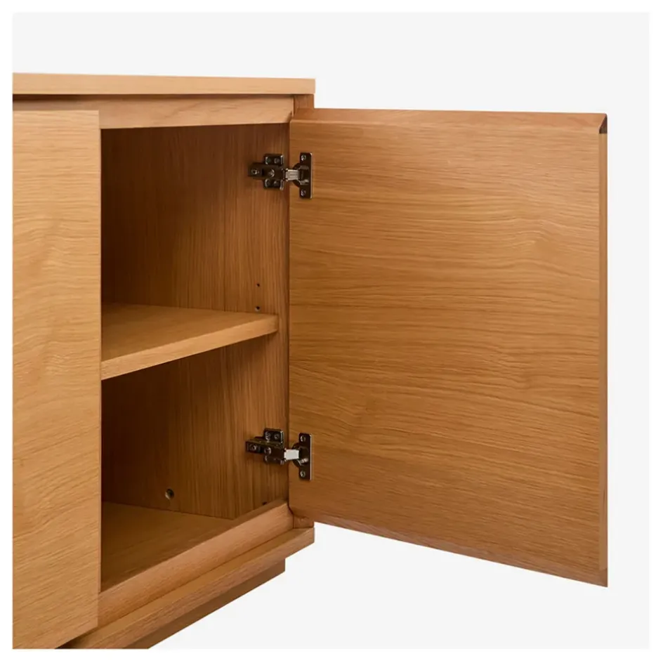 Fabrique de Styles Buffets Et Vitrines>Buffet 4 portes en chêne - Hazo Naturel