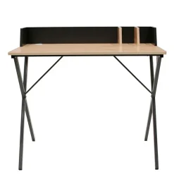 Fabrique de Styles Bureaux>Bureau en bois et fer - Bily Noir