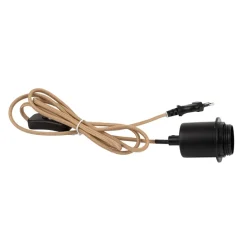Fabrique de Styles Ampoules Et Cordons Électriques>Cable éléctrique avec interrupteur 2m Naturel