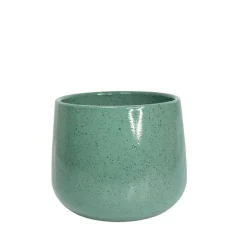 Fabrique de Styles Cache-pots Et Supports>Cache pot en céramique d13.5cm Vert