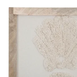 Fabrique de Styles Cadres Déco Et Affiches>Cadre déco coquille tuftée écru 40x50cm - blue sand Ecru