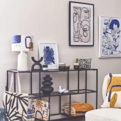 Fabrique de Styles Cadres Déco Et Affiches>Cadre deco arty visage 52x72cm Noir