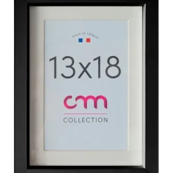 Fabrique de Styles Cadres Photos>Cadre photo passe partout 1vue 13x18cm lario Noir