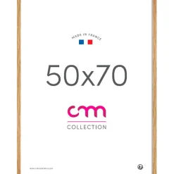 Fabrique de Styles Cadres Photos>Cadre photo 50x70cm lario chene verre mdf Bois