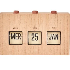 Fabrique de Styles Petits Objets Déco>Calendrier flip flap effet bois Naturel