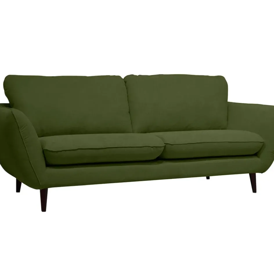 Fabrique de Styles Canapés Fixes>Canapé fixe 2 places AXEL - Effet Velours - Seven Anthracite