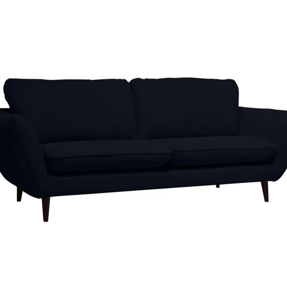 Fabrique de Styles Canapés Fixes>Canapé fixe 2 places AXEL - Effet Velours - Seven Anthracite