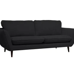 Fabrique de Styles Canapés Fixes>Canapé fixe 2 places AXEL - Tissu Texturé - Crown Black