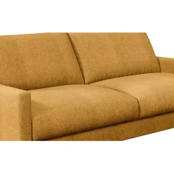 Fabrique de Styles Canapés Fixes>Canapé fixe 3 places Gaspard - Tissu Texturé - Crown Moutarde