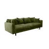 Fabrique de Styles Canapés Fixes>Canapé fixe 4 places Marius - Effet Velours - Seven Turtle