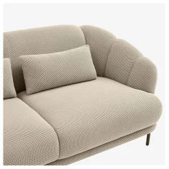 Fabrique de Styles Canapés Fixes>Canape 3 places en tissu 3d - Paraty Sable