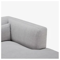 Fabrique de Styles Canapés D'angle>Canape angle droit fixe en tissu perlé - Tessie Gris