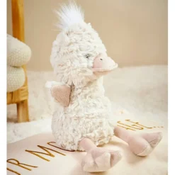 Fabrique de Styles Doudous Et Peluches>Canard tout doux - Shaggy Blanc