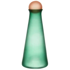 Fabrique de Styles Carafes Et Pichets>Carafe en cristallin vert et corail givré 1l - Adria Vert, corail