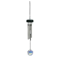 Fabrique de Styles Méditation Et Yoga>Carillon à vent cristal h29cm Argenté