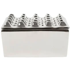 Fabrique de Styles Petits Objets Déco>Cendrier en aluminium d13cm - Riva Argenté