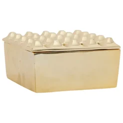 Fabrique de Styles Petits Objets Déco>Cendrier en aluminium d13cm - Riva Doré