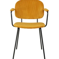 Fabrique de Styles Chaises>Chaise avec accoudoirs en velours côtelé - Aston Curry