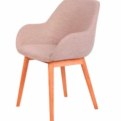 Fabrique de Styles Chaises>Chaise avec accoudoirs en tissu - Altea Sable