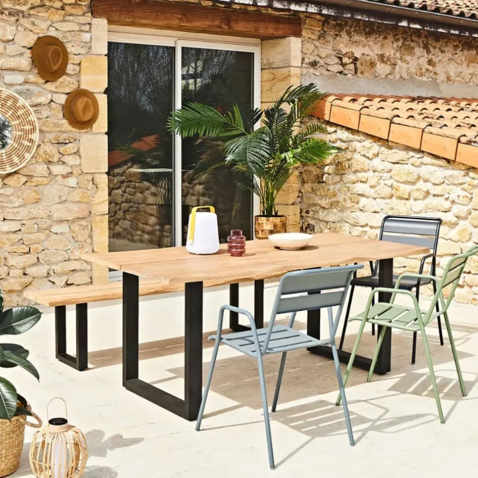 Fabrique de Styles Chaises, Fauteuils|Jardin>Chaise bridge d'extérieur en acier - Monceau Cactus