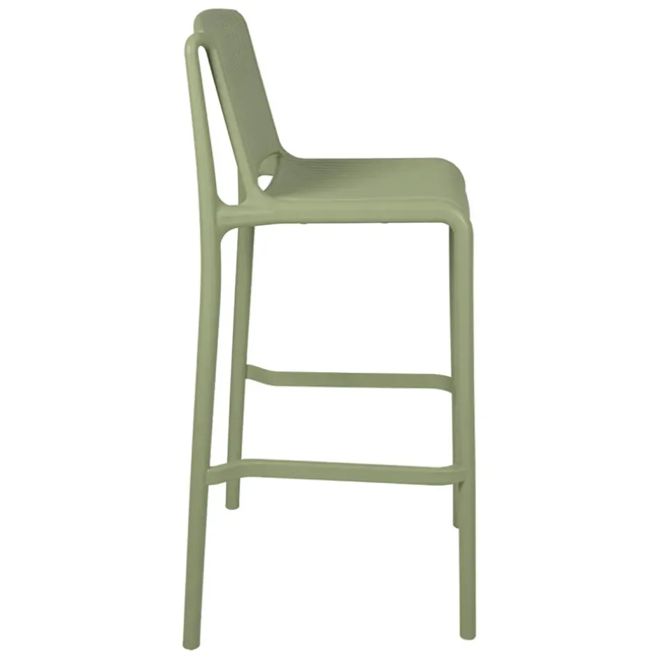 Fabrique de Styles Chaises, Fauteuils|Jardin>Chaise de bar d'extérieur h100cm - Lumi Kaki