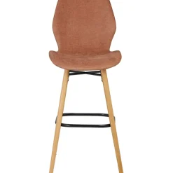 Fabrique de Styles Tabourets Et Chaises De Bar>Chaise de bar en tissu soft touch nèfle h65cm - Keri NEFLE