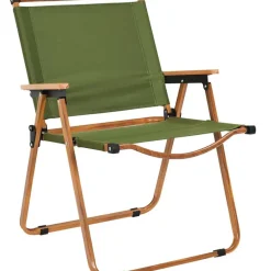 Fabrique de Styles Chaises, Fauteuils|Jardin>Chaise de jardin pliante en bois de hêtre et tissu - Mariposa Vert