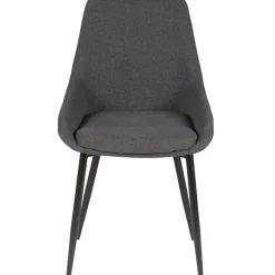 Fabrique de Styles Chaises>Chaise de salle à manger en tissu - Ben Gris Foncé