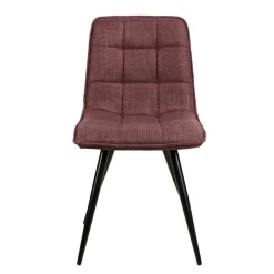 Fabrique de Styles Chaises>Chaise de salle à manger en tissu matelassé pourpre - Alize Violet