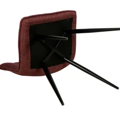 Fabrique de Styles Chaises>Chaise de salle à manger en tissu matelassé pourpre - Alize Violet