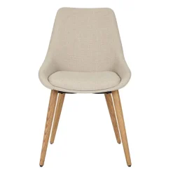 Fabrique de Styles Chaises>Chaise de salle à manger en tissu - Ben Crème