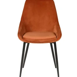 Fabrique de Styles Chaises>Chaise de salle à manger en velours - Ben Cognac