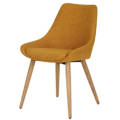 Fabrique de Styles Chaises>Chaise de salle à manger en tissu - Ben Ocre