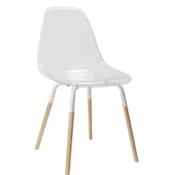 Fabrique de Styles Chaises>Chaise de salle à manger scandinave transparente - Phebee