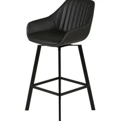 Fabrique de Styles Tabourets Et Chaises De Bar>Chaise haute pivotante veilli h65cm - Moss Noir