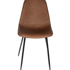 Fabrique de Styles Chaises>Chaise salle à manger effet cuir - Amber Marron