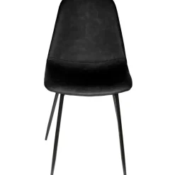 Fabrique de Styles Chaises>Chaise salle à manger effet cuir - Amber Noir