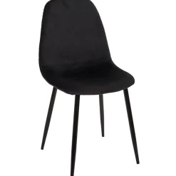 Fabrique de Styles Chaises>Chaise salle à manger en tissu - Leaf Noir